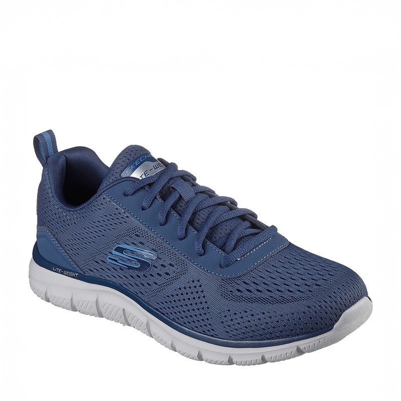 SKECHERS Herren Track Leshur Turnschuhe Blau