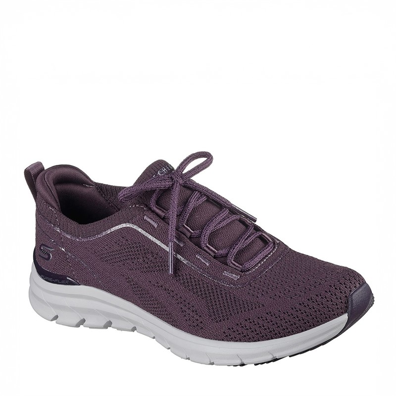SKECHERS Dame Pure Flex Midnight Star Sneakers Lilla