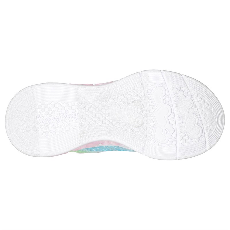 SKECHERS Piger Hjerte Lys Simply Love Sneakers Sølv