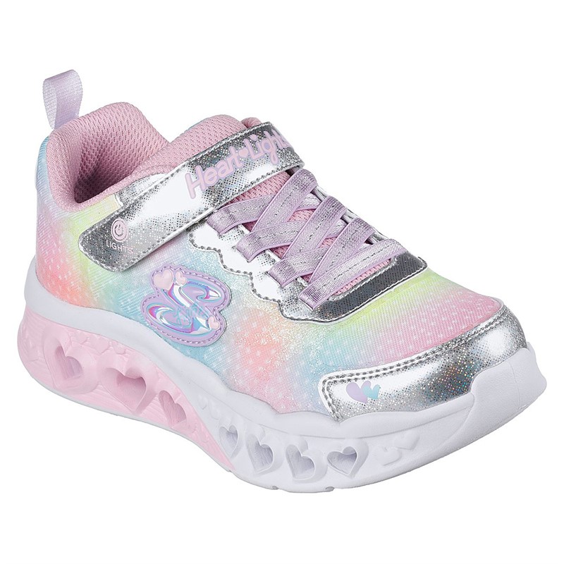 SKECHERS Piger Hjerte Lys Simply Love Sneakers Sølv