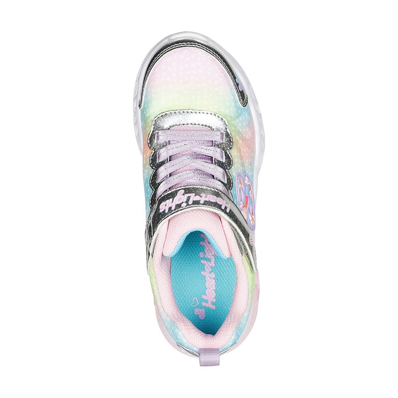 SKECHERS Piger Hjerte Lys Simply Love Sneakers Sølv