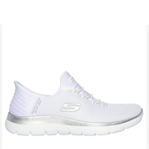 SKECHERS Damen Slip In Summits Sneaker Weiss