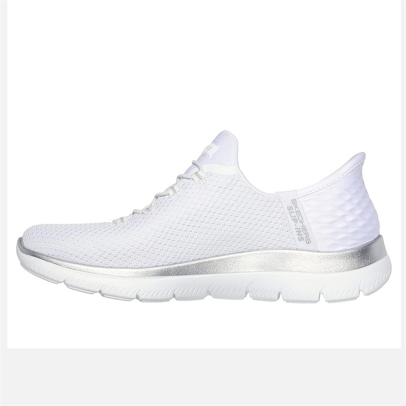SKECHERS Damen Slip In Summits Sneaker Weiss