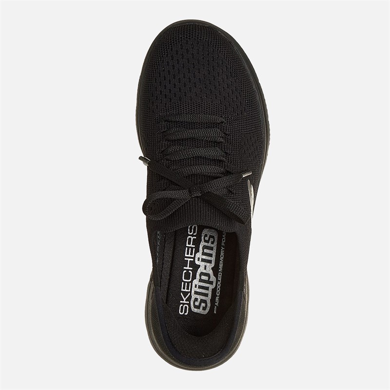 SKECHERS Baskets quotidiennes Femme Summits Nouvelles Noir