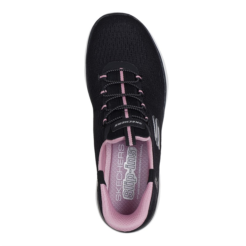 SKECHERS sneakersy do wsuwania Summits Dream Chaser dla niej kolor Black & Purple/Mauve