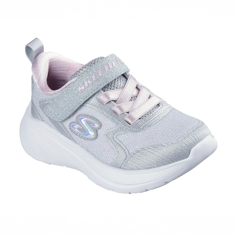 SKECHERS Kleinkind Mädchen Welle 92 Sneaker Grau Gray