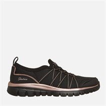 SKECHERS Dame elegante sneakers Sort