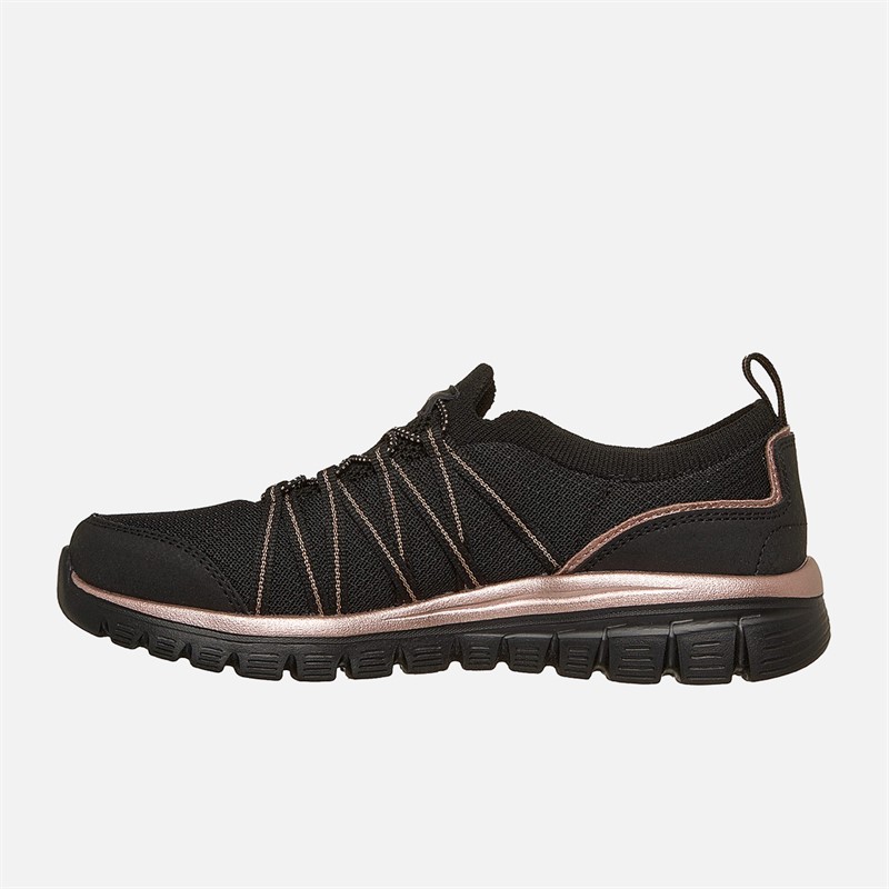 SKECHERS Dame elegante sneakers Sort