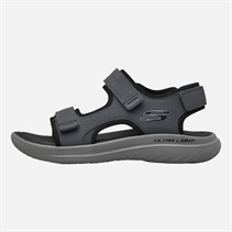 SKECHERS Mens Bounder 2.0 Thutton Sandals Charcoal