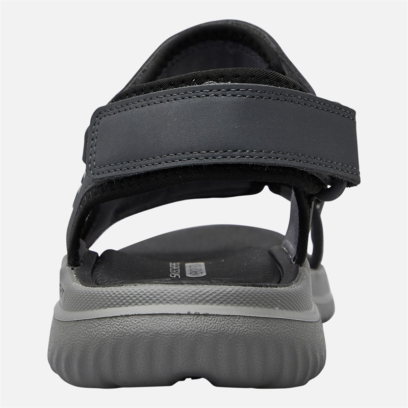 SKECHERS Mens Bounder 2.0 Thutton Sandals Charcoal