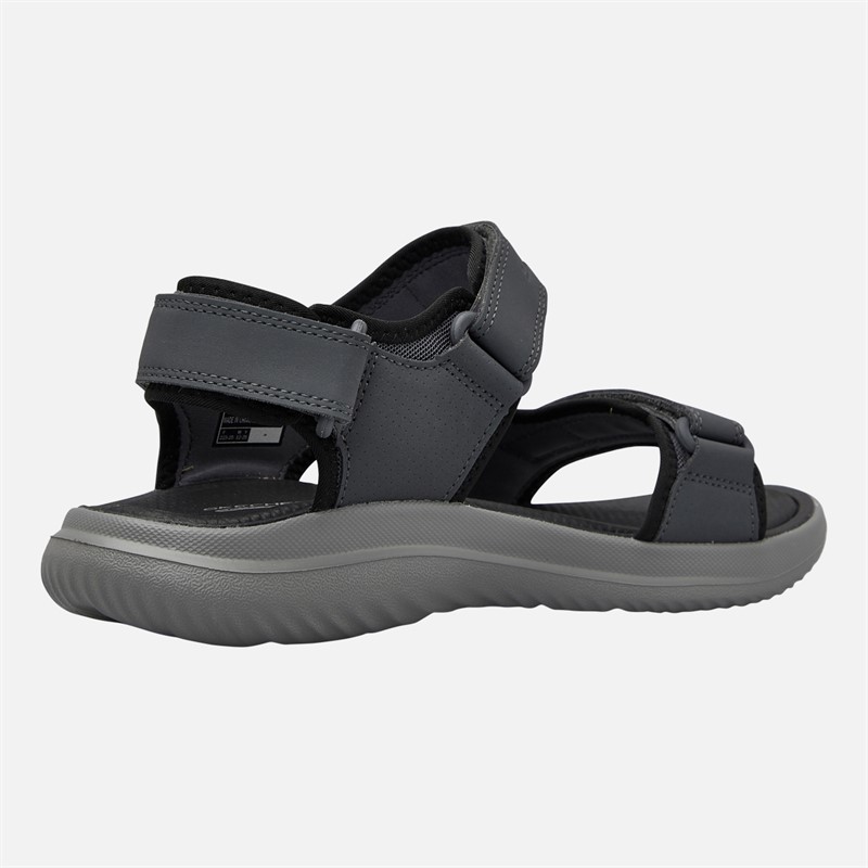 SKECHERS Mens Bounder 2.0 Thutton Sandals Charcoal