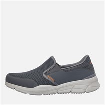 SKECHERS Mens Equalizer 4.0 Persisting Trainers Charcoal/Orange