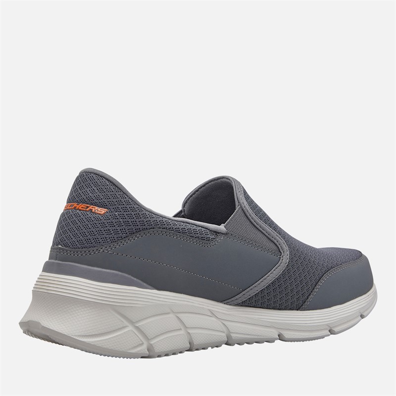 SKECHERS Mens Equalizer 4.0 Persisting Trainers Charcoal/Orange