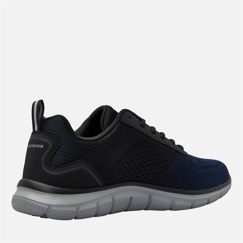 SKECHERS Mens Track Ripkent Trainers Navy/Black