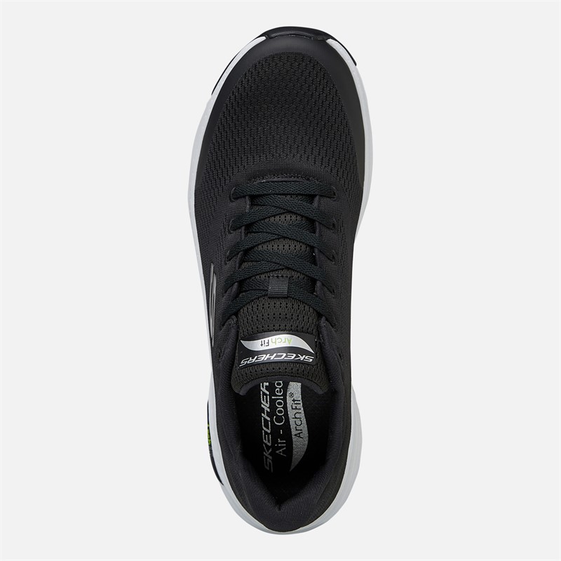 SKECHERS Mens Arch Fit Trainers Black/White