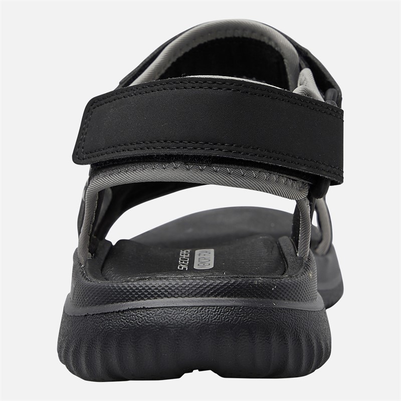 SKECHERS Mens Bounder 2.0 Thutton Sandals Black/Black