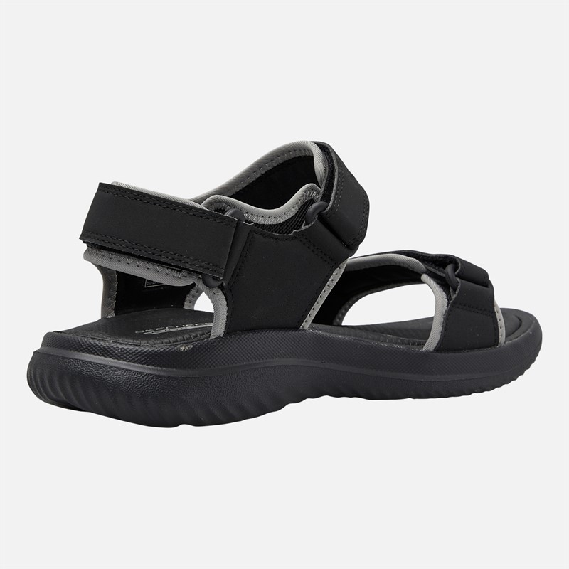 SKECHERS Mens Bounder 2.0 Thutton Sandals Black/Black