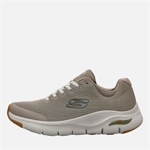 SKECHERS Mens Arch Fit Trainers Taupe