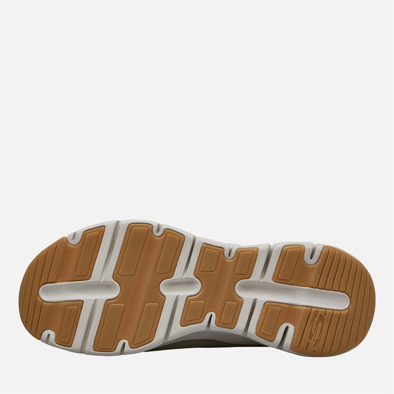 SKECHERS Mens Arch Fit Trainers Taupe