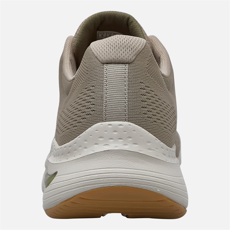 SKECHERS Mens Arch Fit Trainers Taupe