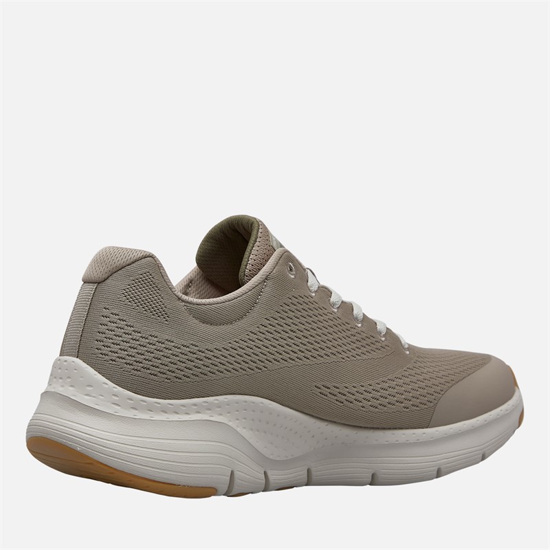 SKECHERS Mens Arch Fit Trainers Taupe