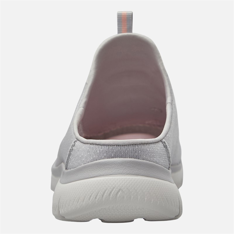 SKECHERS Womens Summits Simply Sweet Trainers Light Grey/White