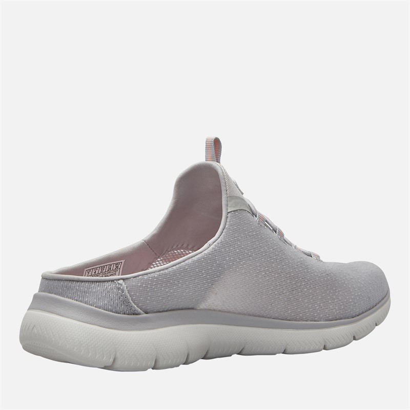 SKECHERS Womens Summits Simply Sweet Trainers Light Grey/White