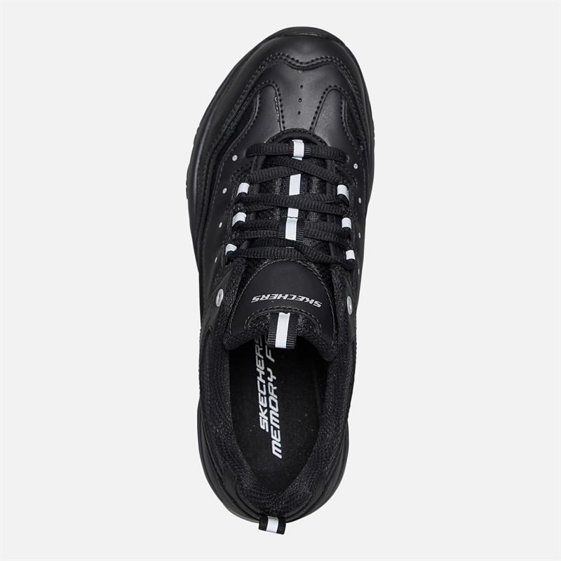 SKECHERS Womens Iconic Trainers Black/Black