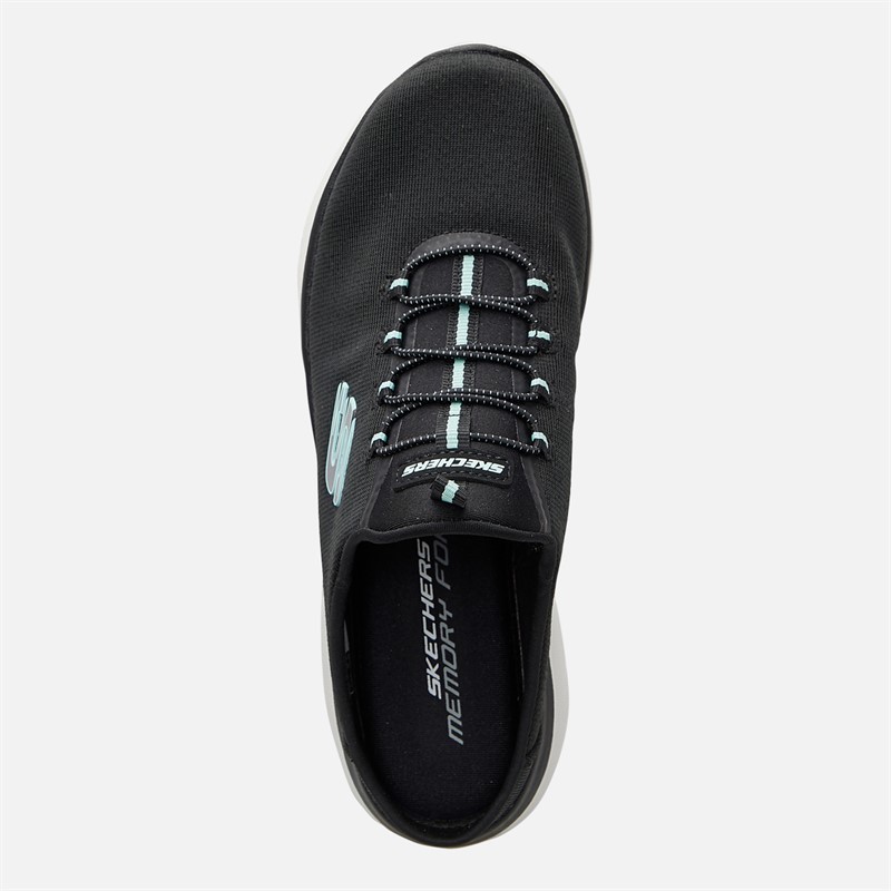 SKECHERS Womens Summits Simply Sweet Trainers Black/Black