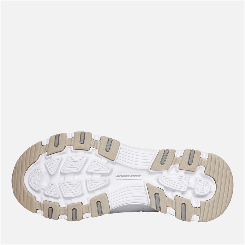 SKECHERS Womens Iconic Trainers White/Silver