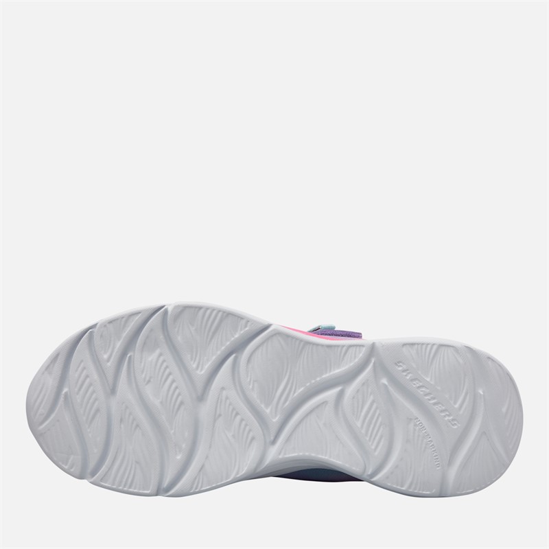 SKECHERS Girls Power Jams Skech Friends Trainers Lavender/Metallic