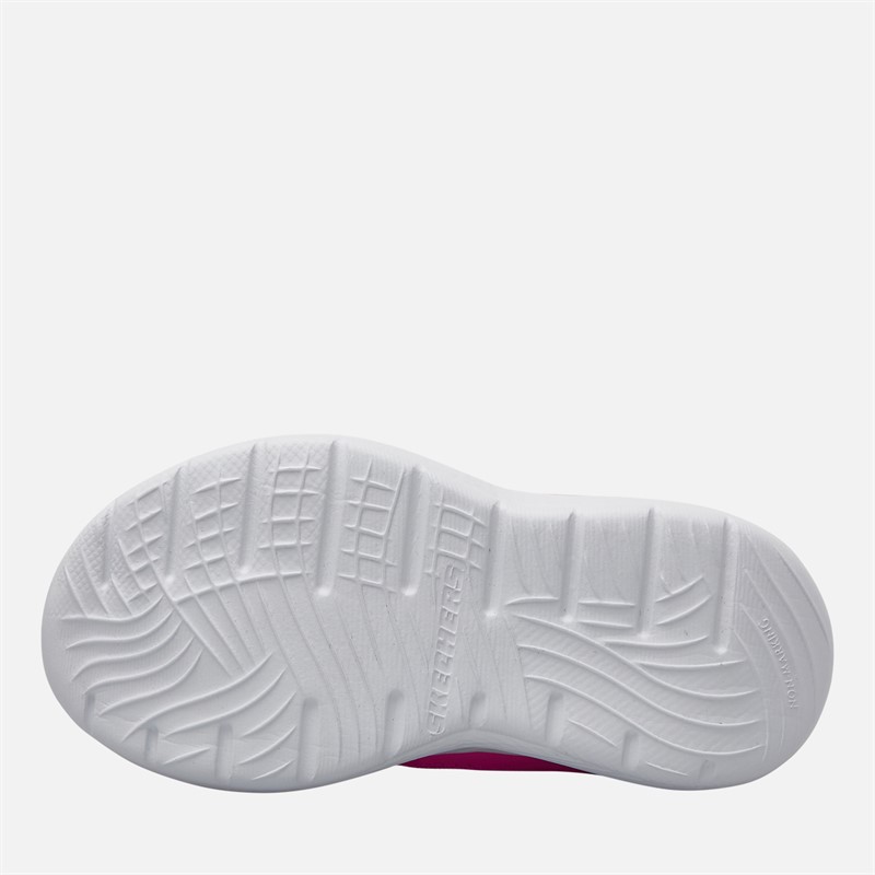 SKECHERS Infant Girls Dyna Lite 228 Unlimited Trainers Hot Pink