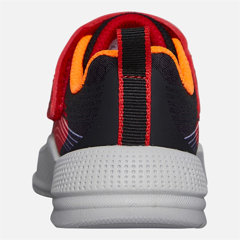 SKECHERS Infant Boys Microspec Advance Trainers Red/Black