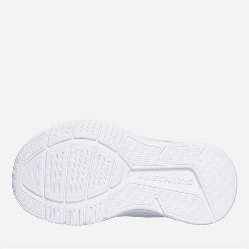 SKECHERS Infant Girls Microspec Advance Trainers Lavender/Neon Pink