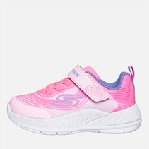 SKECHERS Infant Girls Microspec Advance Trainers Light Pink/Lavender
