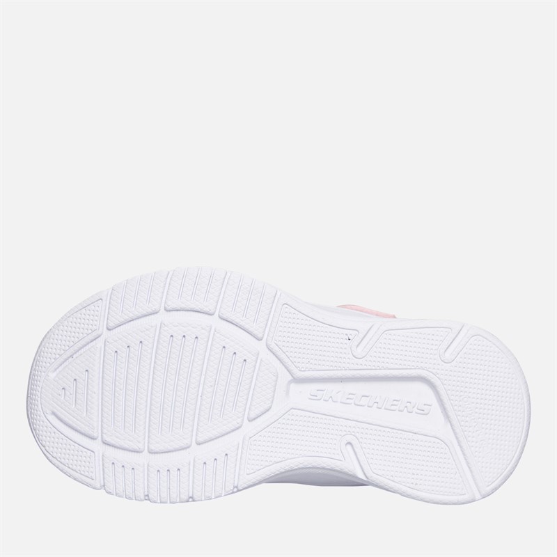 SKECHERS Infant Girls Microspec Advance Trainers Light Pink/Lavender