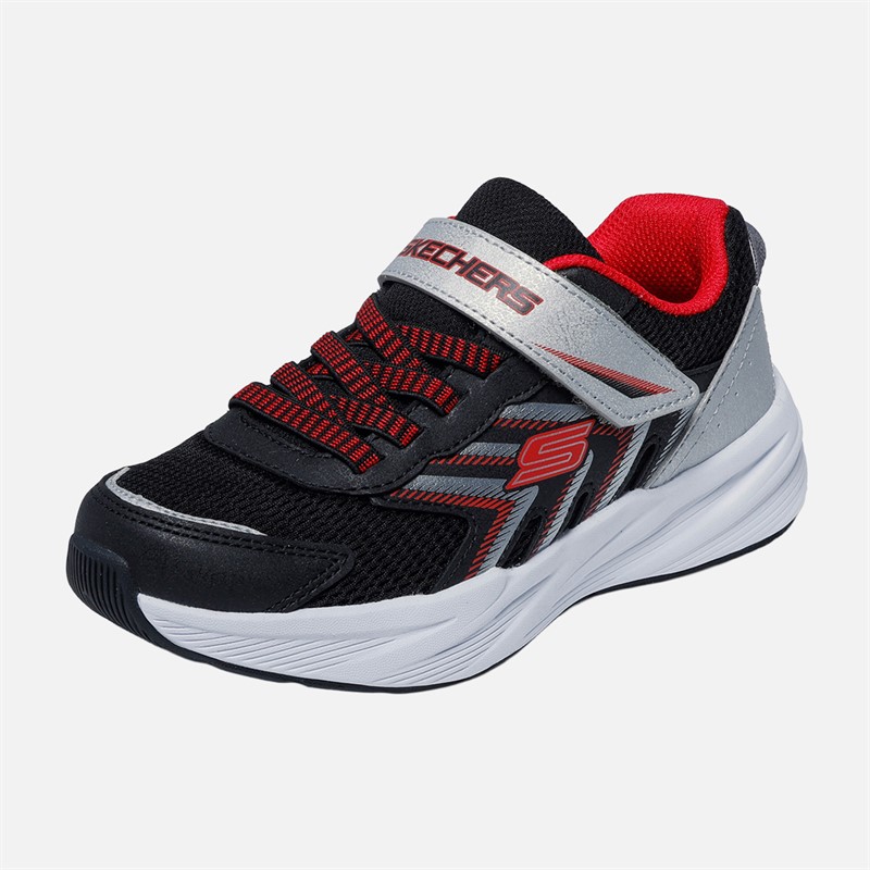 SKECHERS Baskets Microspec Tread Garçon Noir