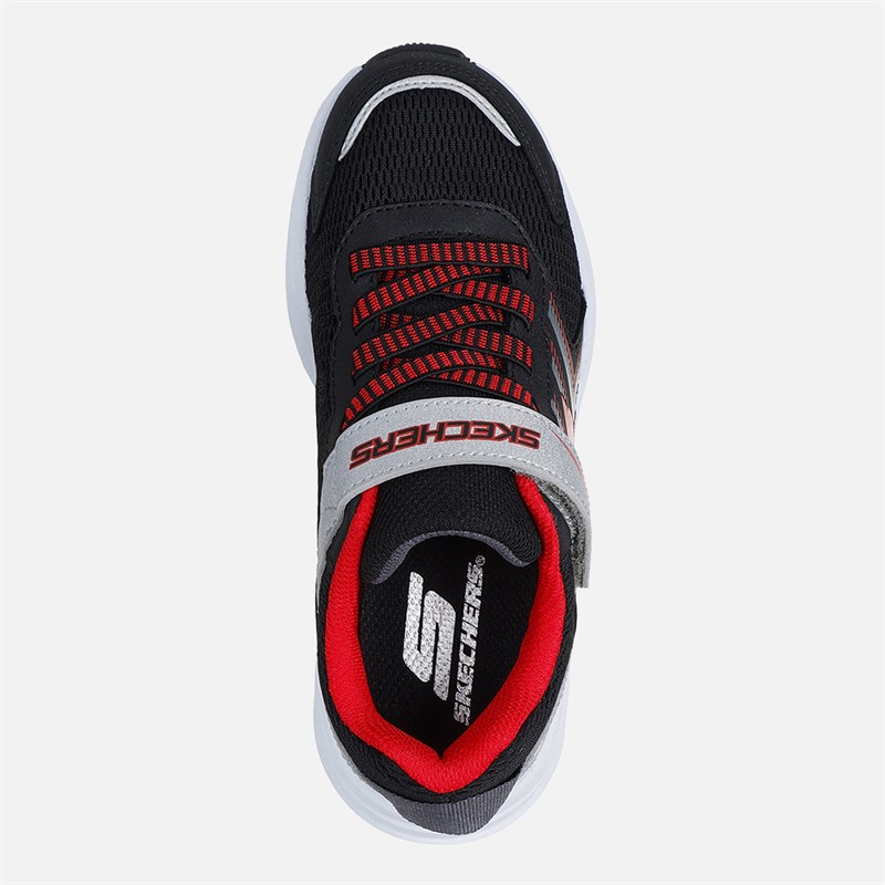 SKECHERS Baskets Microspec Tread Garçon Noir