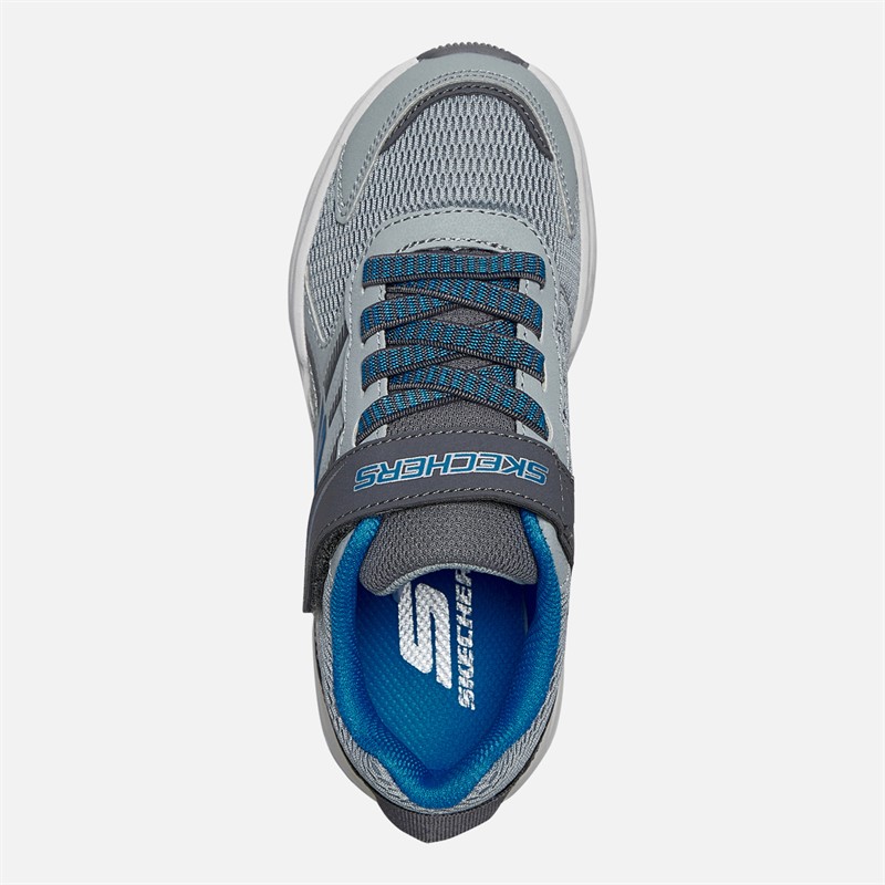 SKECHERS Baskets Garçon Microspec Tread Gris Gray