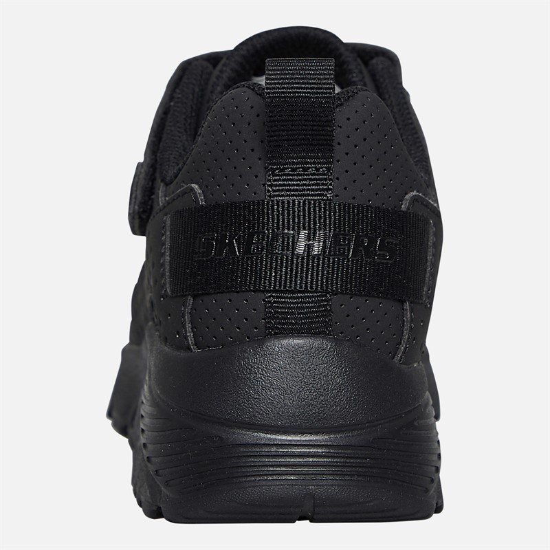 SKECHERS Boys Uno Lite Donex Trainers Black/Black