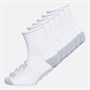 SKECHERS Womens Six Pack Cushioned Crew Socks White