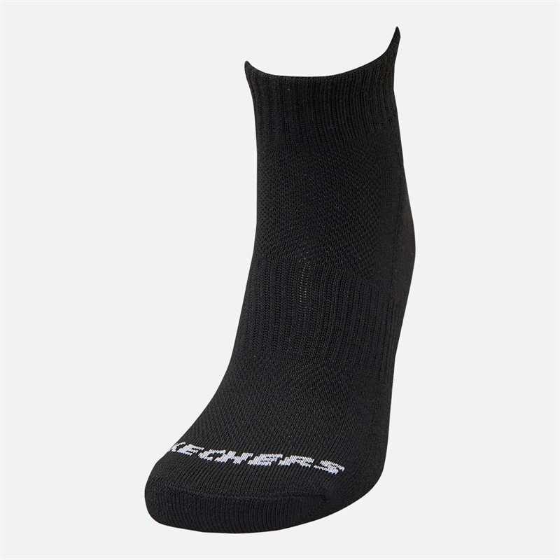 SKECHERS Chaussettes courtes six paires Noir