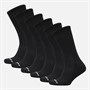 SKECHERS Chaussettes courtes six paires Noir