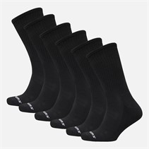 SKECHERS Chaussettes courtes six paires Noir
