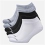 SKECHERS Six paires de chaussettes invisibles Blanc/Noir/Gris