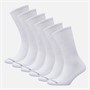 SKECHERS Chaussettes courtes six paires White Traditional