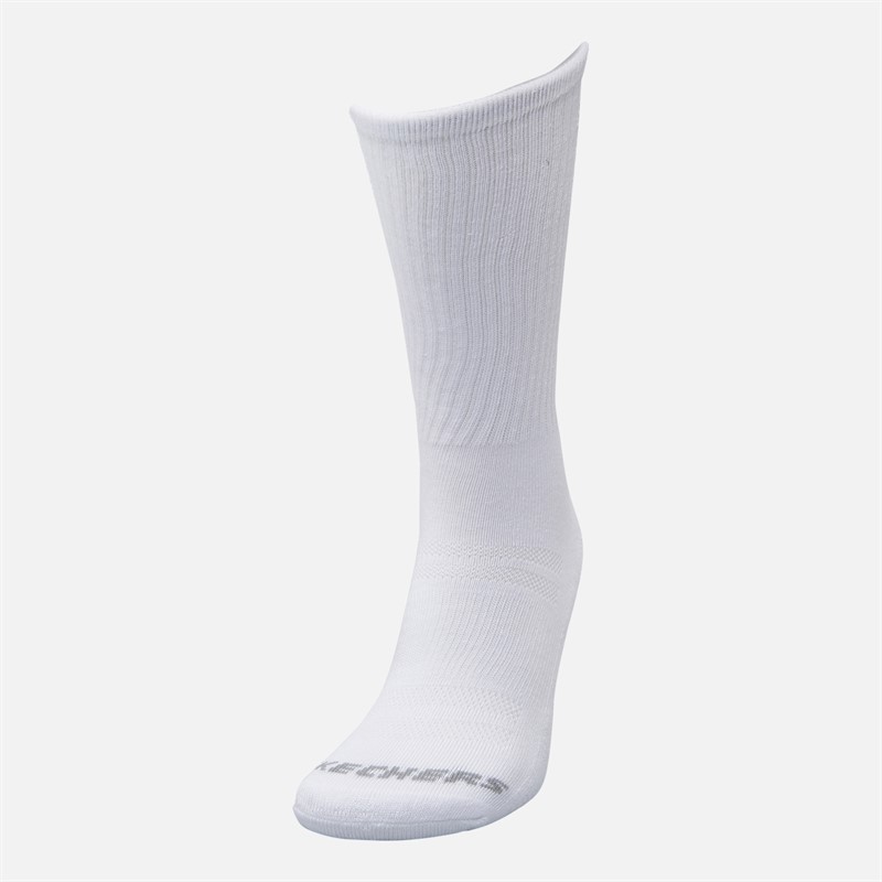 SKECHERS Chaussettes courtes six paires White Traditional