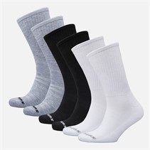 SKECHERS Chaussettes courtes six paires Blanc/Noir/Gris