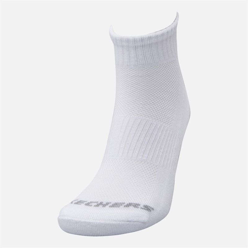SKECHERS Chaussettes courtes six paires White Traditional