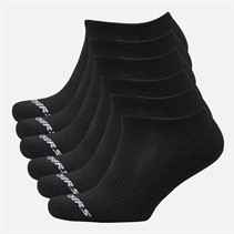 SKECHERS Six paires de chaussettes invisibles Noir